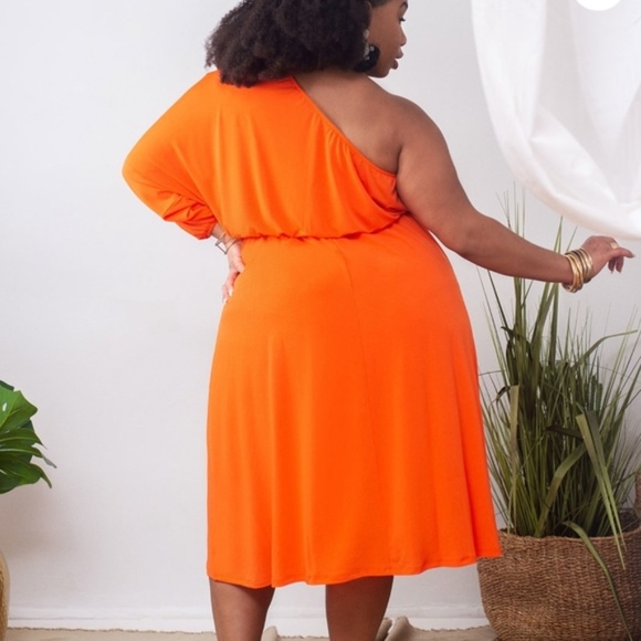 Eloquii One Sleeve Midi Dress NWT Size 14 - Picture 1 of 5